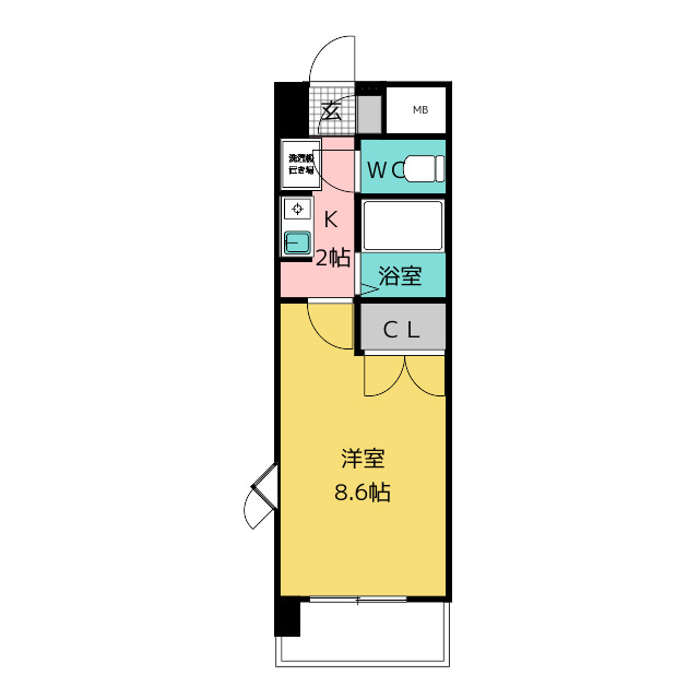 フラワール駒方の間取り