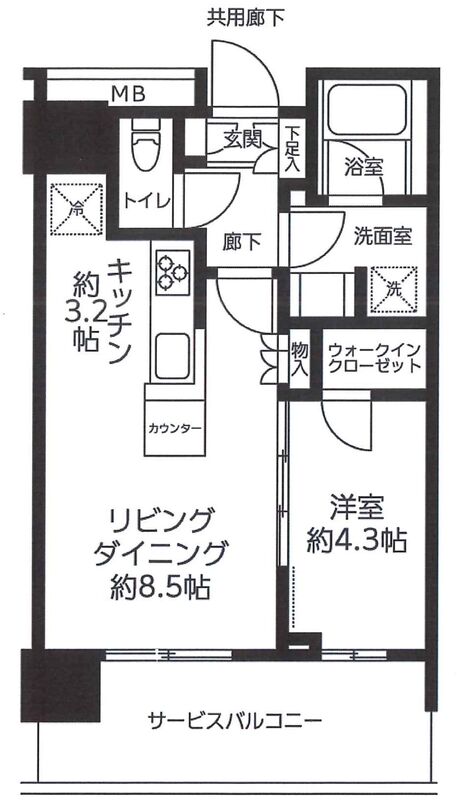 ザ ヨコハマ フロント タワーの間取り