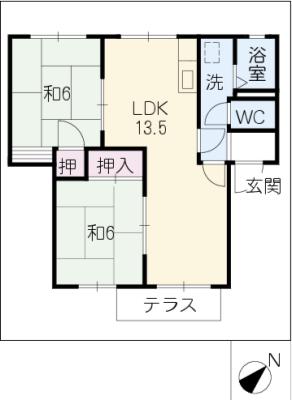 コテージみずきの間取り