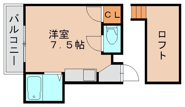 セラーヴィ箱崎宮前の間取り