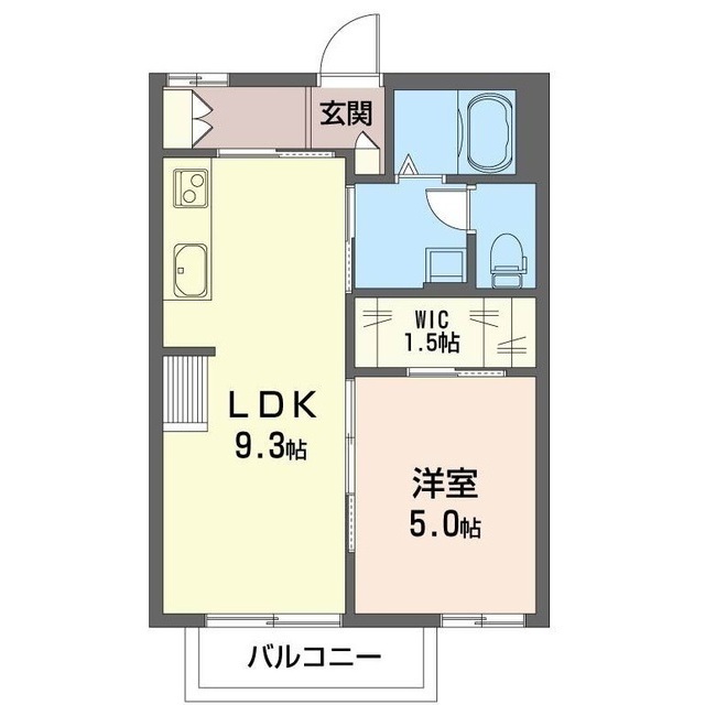 ハイツタチバナＢの間取り