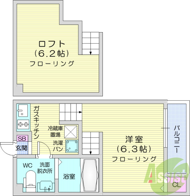 マイライフ北仙台の間取り