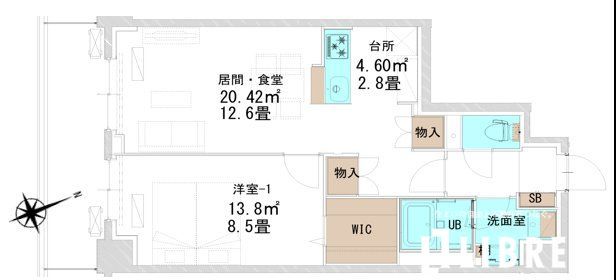 昭島市中神町のマンションの間取り