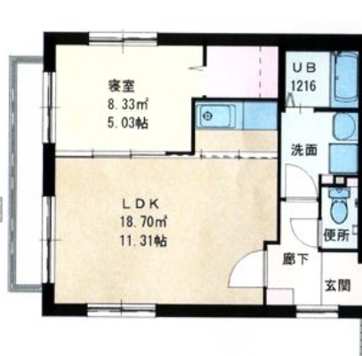 【大野城市雑餉隈町のマンションの間取り】