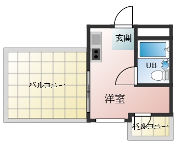 羽曳野市古市のマンションの間取り