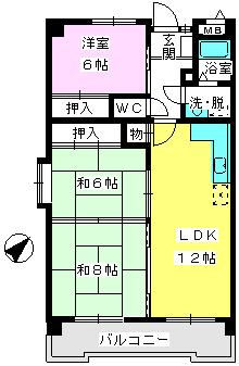 エスポワール空港通りの間取り