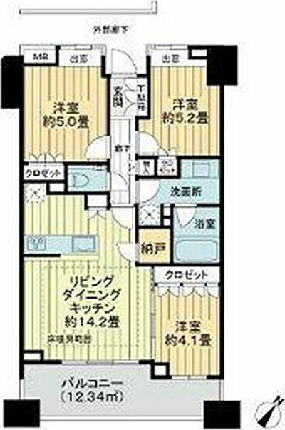 ブランズ溝の口レジデンスの間取り