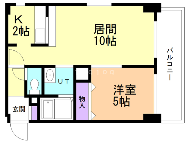 札幌市北区北十条西のマンションの間取り