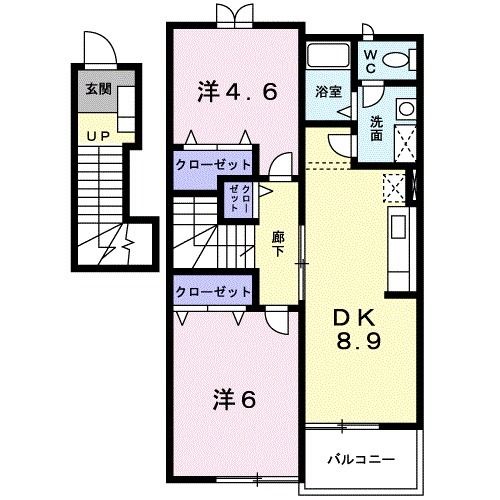 サウス・ソレイユ　Ｂの間取り