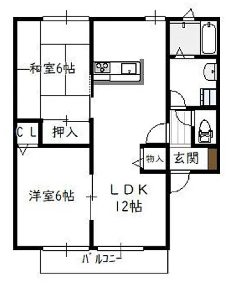 ローゼヒダカAの間取り