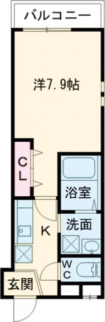 堺市北区中長尾町のアパートの間取り