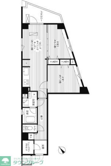 コスモリード新宿余丁町の間取り