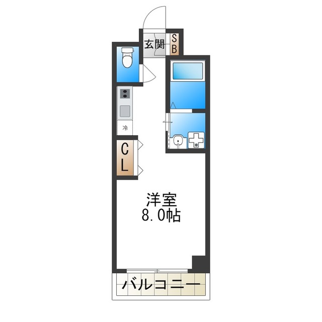 フレンテ靭公園の間取り