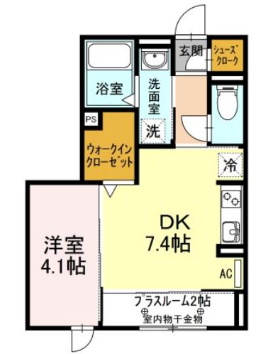 知立市山屋敷町のアパートの間取り