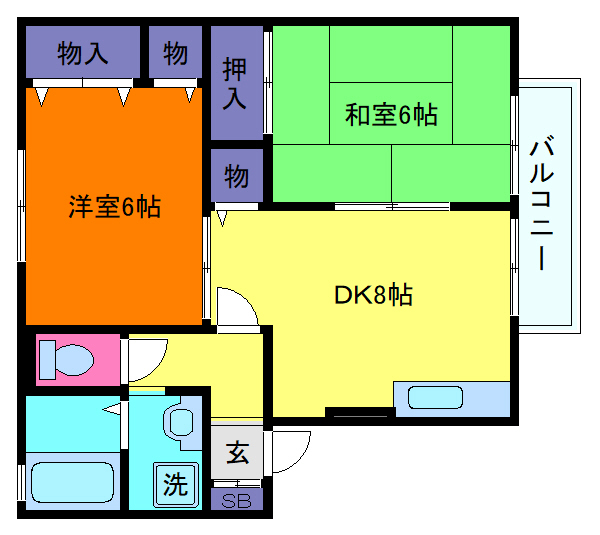 メゾンドグランメールの間取り