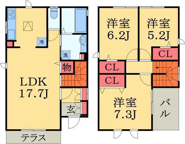 千葉県千葉市若葉区西都賀５（一戸建）の賃貸物件の間取り