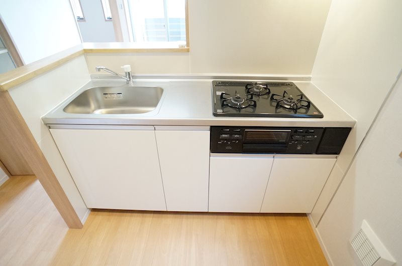 キッチン　3口ガスキッチン！