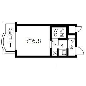 ＪＲ東海道本線 三ノ宮駅 徒歩10分 11階建 築42年の間取り写真