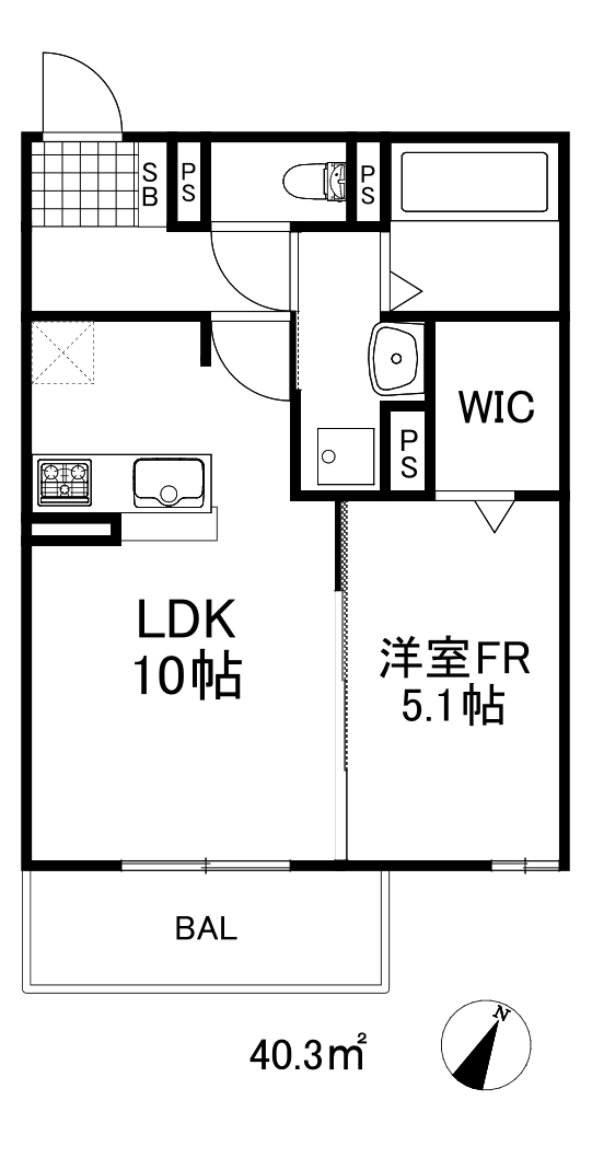 ラメゾン大手町1の間取り写真