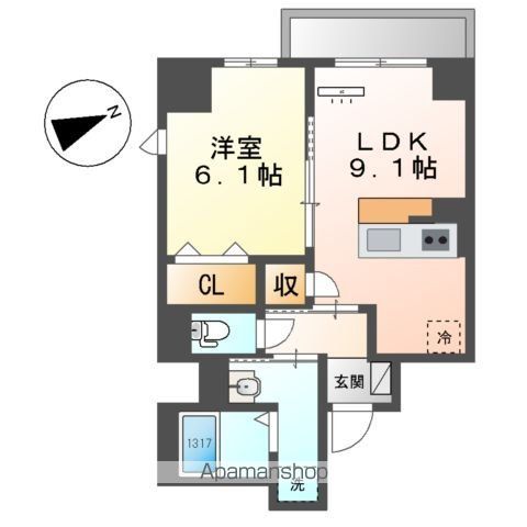 THE BLOSSOM 新栄の間取り写真