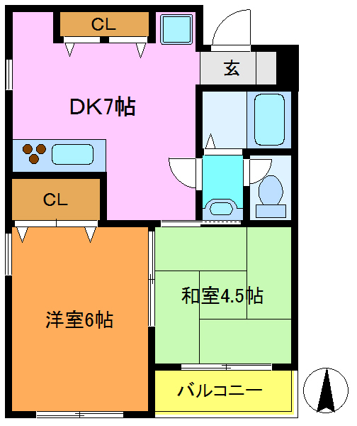 墨田区業平のマンションの間取り