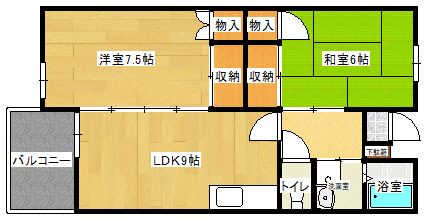 ハイツ篠崎Iの間取り