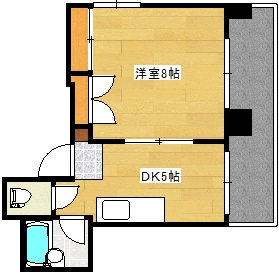 広島市西区打越町のマンションの間取り