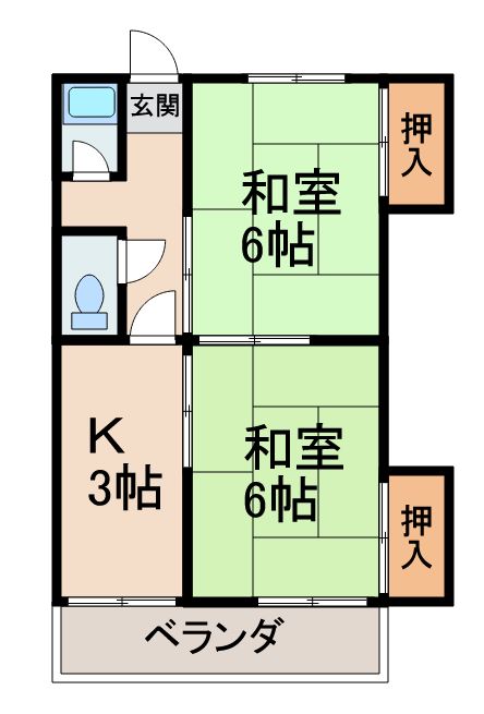 ハイツ津田Iの間取り