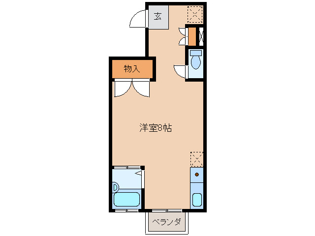 岐阜市長良宮路町のマンションの間取り