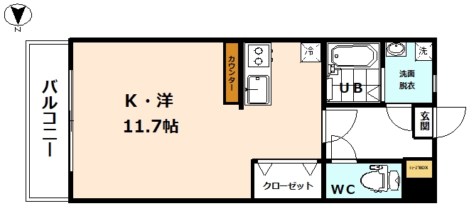 ラフィネ五福の間取り