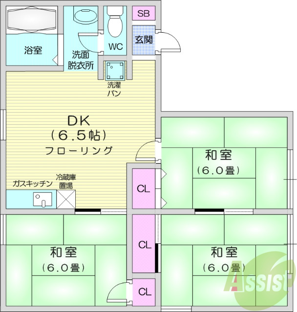 【ハイツ相沢の間取り】