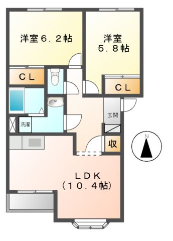 アップステアーズの間取り