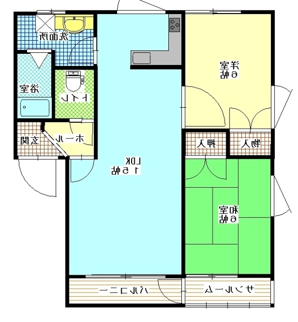 グレース桔梗Ｃの間取り