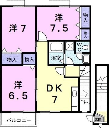 ベルク　２１の間取り