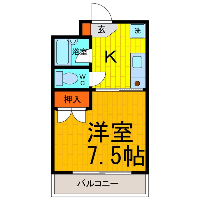 【鳴門市鳴門町三ツ石のマンションの間取り】