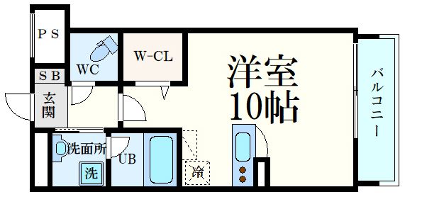 広島市南区比治山町のマンションの間取り