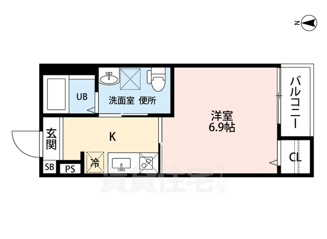 名古屋市守山区八反のアパートの間取り