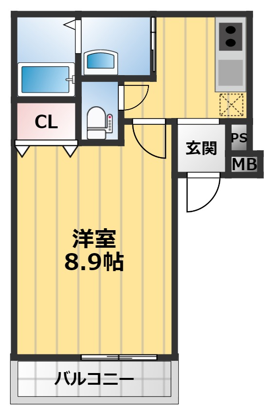 フジパレス吹田東2番館の間取り