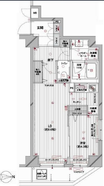 メインステージ蔵前の間取り