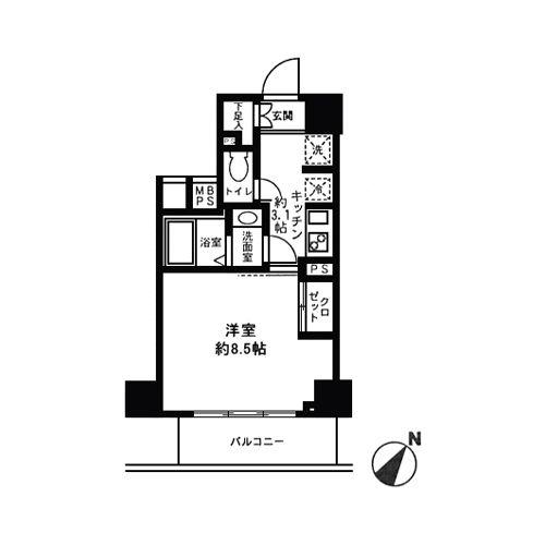 カスタリア初台の間取り