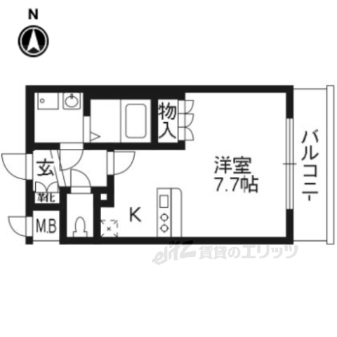 エスリード烏丸五条駅前の間取り