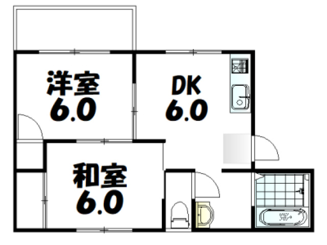 メゾン倉富の間取り