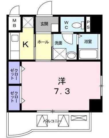 呉市本町のマンションの間取り