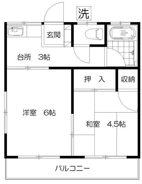 第２富士見ハイツの間取り