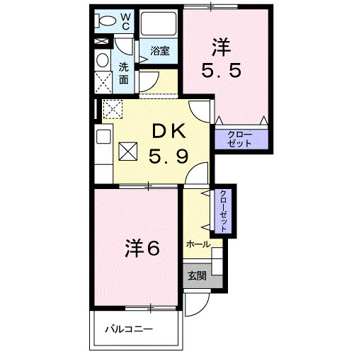 【イ－ズフォレストIの間取り】