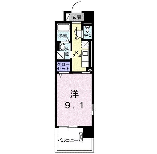 エクレセンス新富の間取り