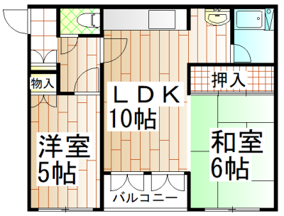 アパルトマンＫの間取り