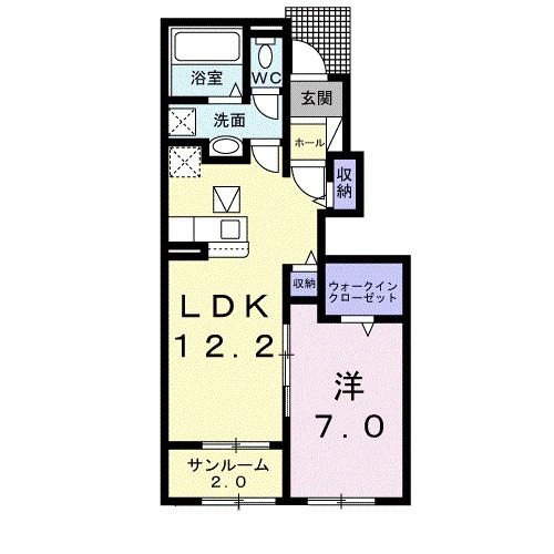 カーサ　フェリーチェの間取り