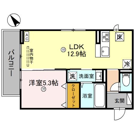 シェノン栗東の間取り