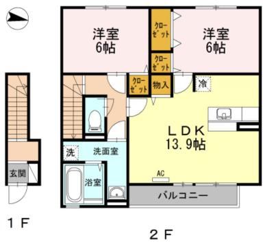 WIT-L神辺の間取り